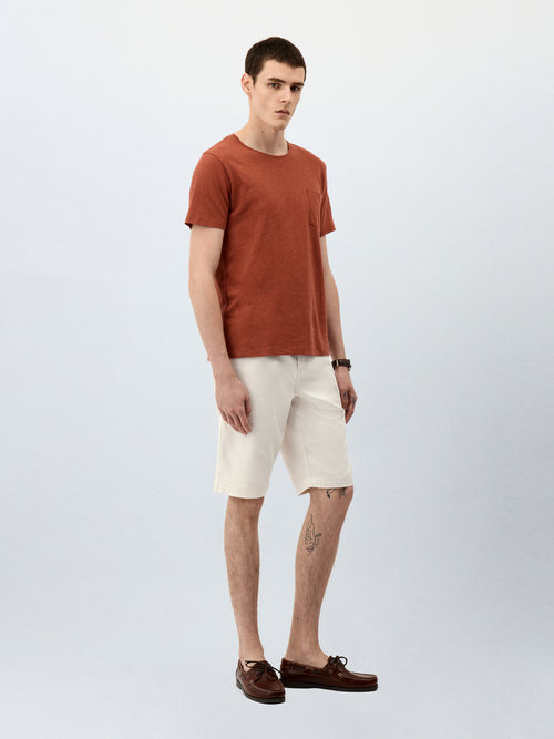 Bermuda en coton stretch écru - Father & Sons - 4
