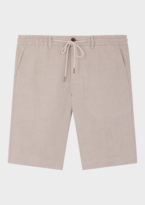 Bermuda en lin uni beige - Father & Sons - 1