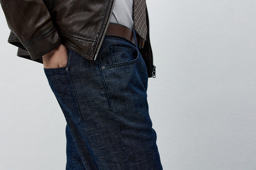 Blouson en cuir marron - Father & Sons - 5