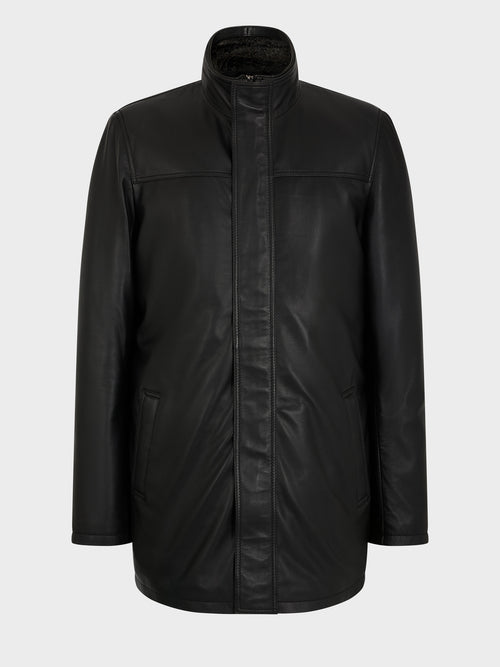 Veste en cuir noir - Father & Sons - 7
