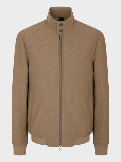 Blouson en polyester recyclé marron - Father & Sons - 6