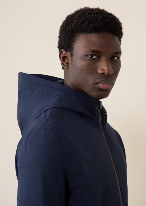 Blouson bleu jeans à capuche - Father & Sons - 3