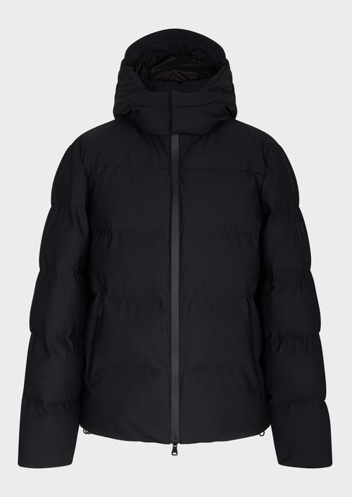 Parka matelassée noire à capuche amovible - Father & Sons - 7