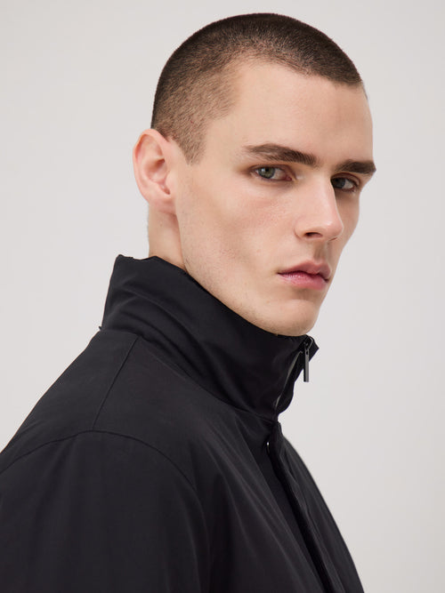 Parka noire à capuche amovible - Father & Sons - 5