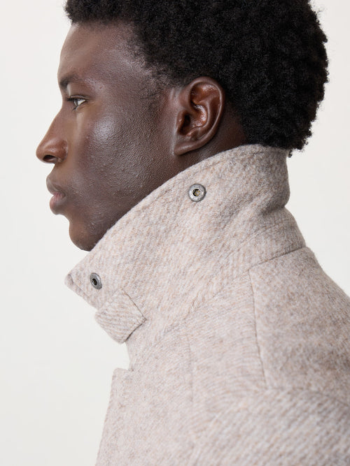 Blouson beige à col sherpa - Father & Sons - 4
