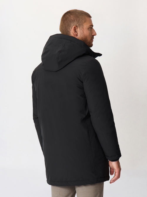 Parka noire à capuche - 2 - Father & Sons   - 1