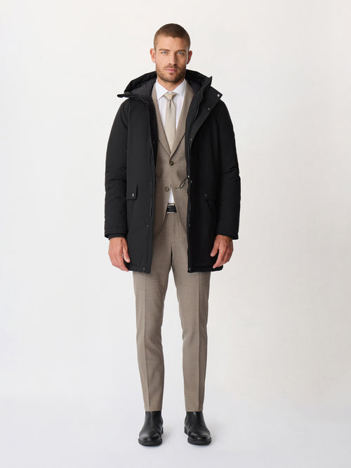 Parka noire à capuche - Father & Sons   - 10