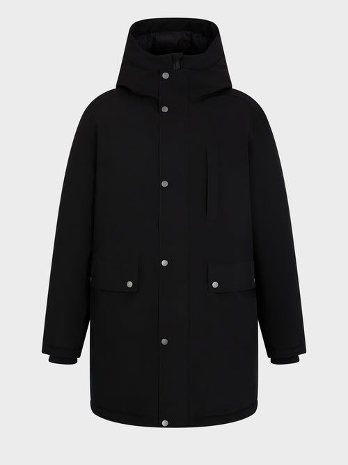 Parka noire à capuche - Father & Sons   - 11