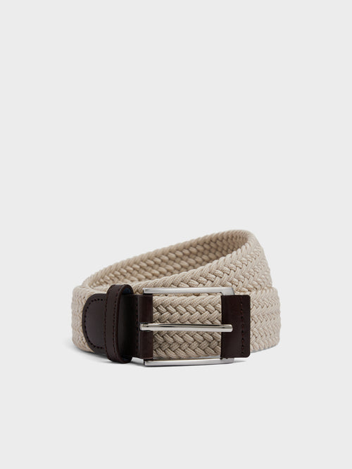 Ceinture tressée écrue - Father & Sons - 1