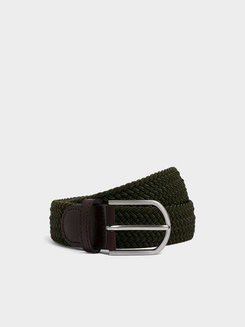 Ceinture tressée kaki - Father & Sons - 1