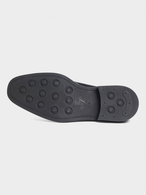 Boots en cuir nubuck bleu marine - Father & Sons - 3