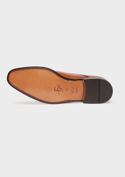 Derbies en cuir lisse cognac - Father & Sons - 3