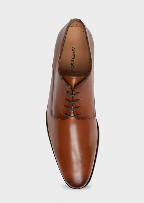 Derbies en cuir lisse cognac - Father & Sons - 2