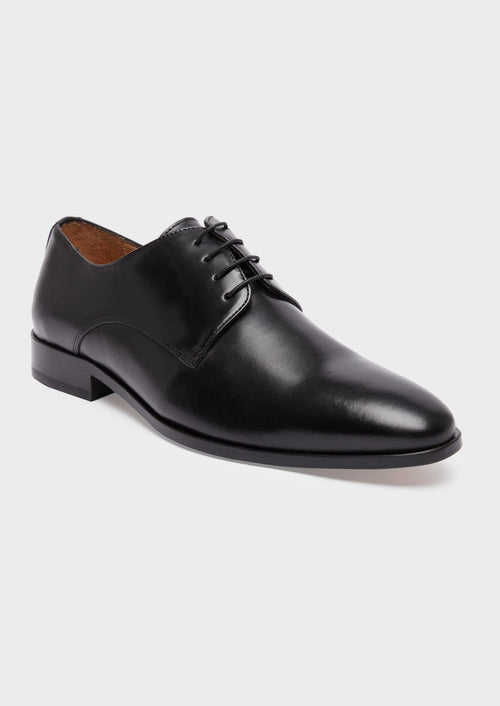 Derbies en cuir lisse noir - Father & Sons - 1