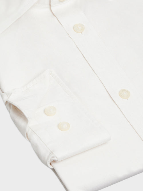 Chemise Slim en coton chevron écru - Father & Sons - 3