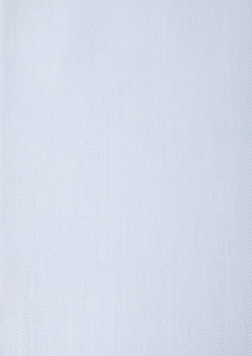 Chemise habillée non-iron Slim en popeline de coton uni bleu ciel - Father & Sons - 4