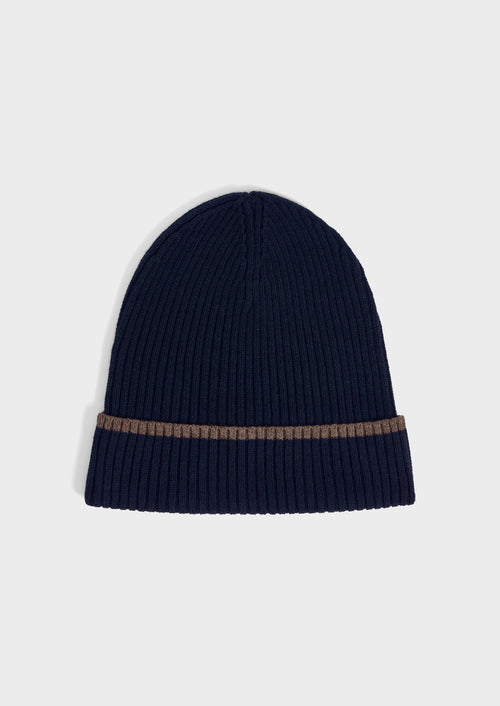 Coffret cadeau bonnet et écharpe bleu indigo - Father & Sons - 2
