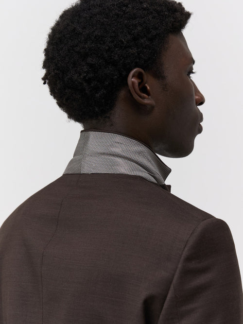 Costume 2 pièces Slim en laine marron - Father & Sons - 3