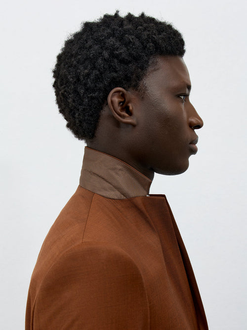 Costume 2 pièces Slim en laine terracotta - Father & Sons - 3