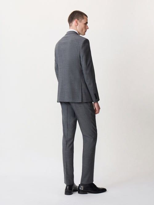Costume 2 pièces regular en laine Vitale Barberis Canonico grise - Father & Sons - 2