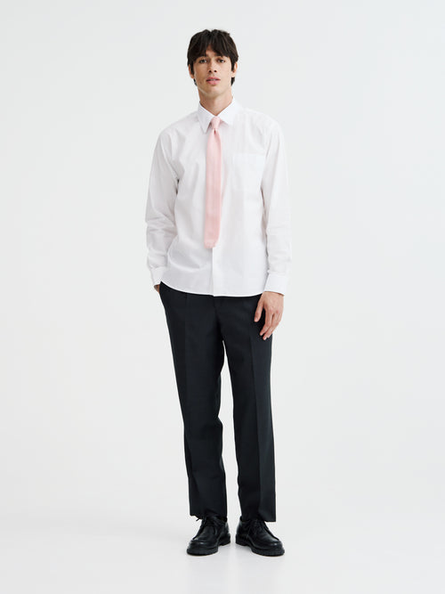 Cravate fine en tricot rose - Father & Sons - 3