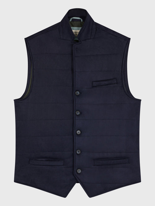 Doudoune light sans manches bleu marine - Father & Sons - 5