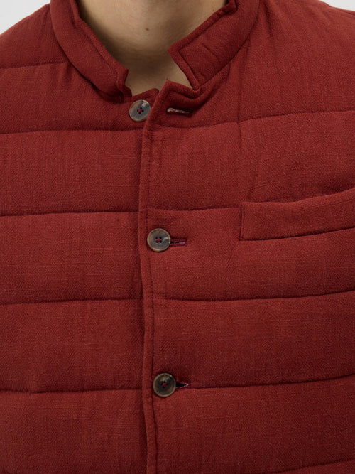 Doudoune sans manches terracotta - Father & Sons - 4