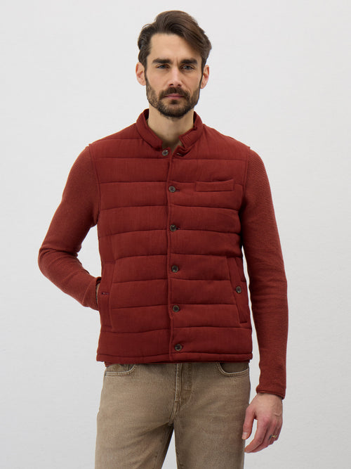 Doudoune sans manches terracotta - Father & Sons - 1