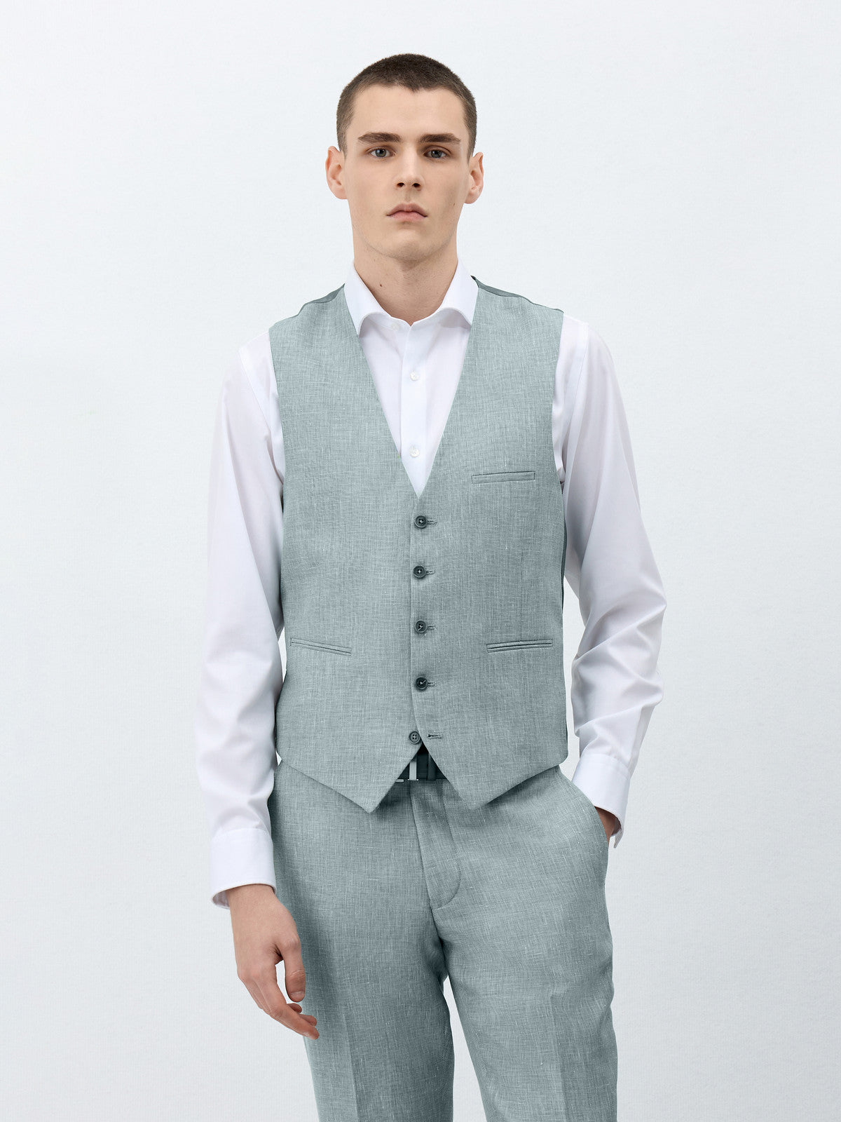 Tuikayoo Gilet Homme Lin Vintage - Gilet Été Décontracté Pour Mariage Et Quotidien