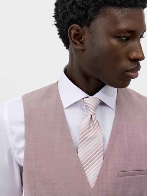Gilet de costume en laine violette - Father & Sons - 3