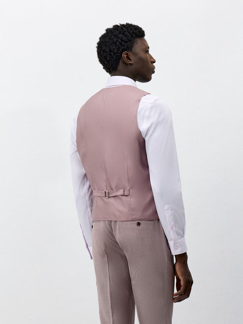 Gilet de costume en laine violette - Father & Sons - 2