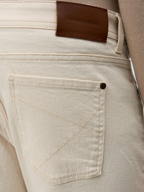 Jean Jack Regular en coton stretch écru - Father & Sons - 3