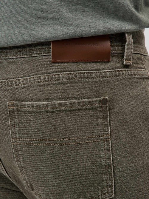 Jean Jody Slim en coton stretch kaki - Father & Sons - 3