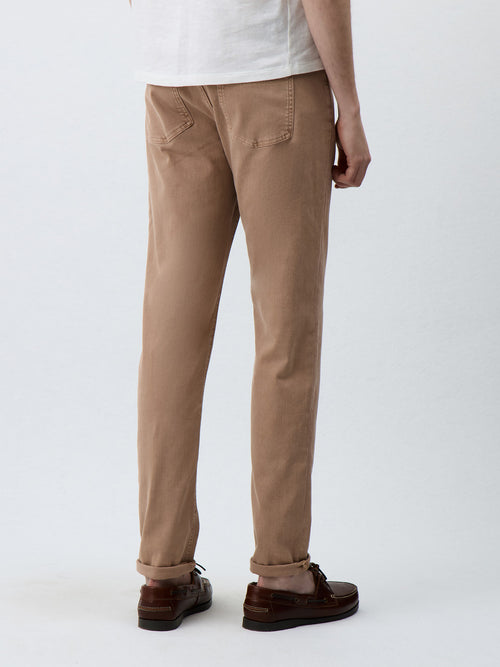 Jean Jody Slim en coton mélangé rose - Father & Sons - 2