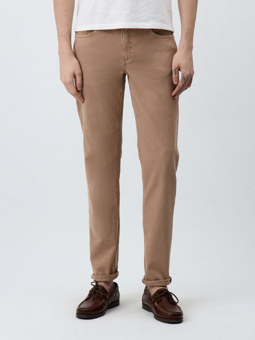 Jean Jody Slim en coton mélangé rose - Father & Sons - 1