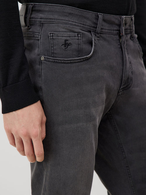 Jean Jody Slim en coton mélangé stretch anthracite - Father & Sons - 3