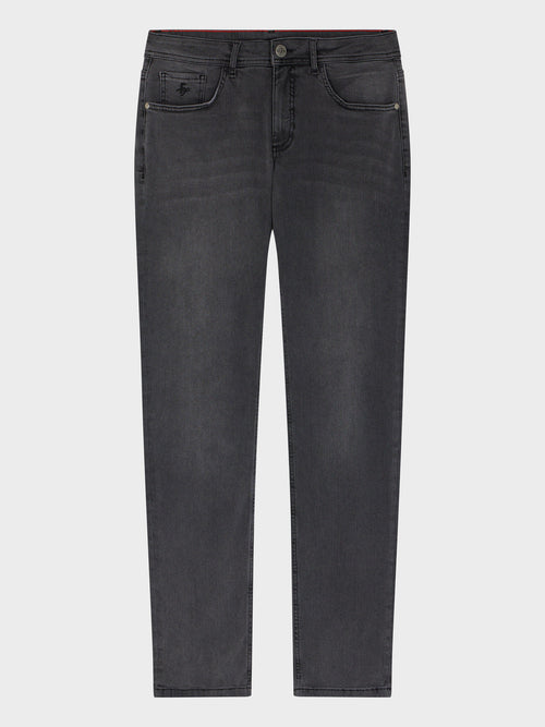 Jean Jody Slim en coton mélangé stretch anthracite - Father & Sons - 5