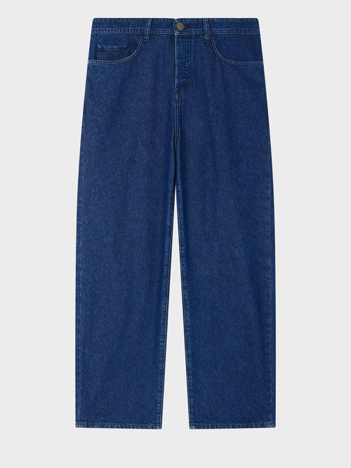 Jean Joey loose en coton bleu indigo - Father & Sons - 4