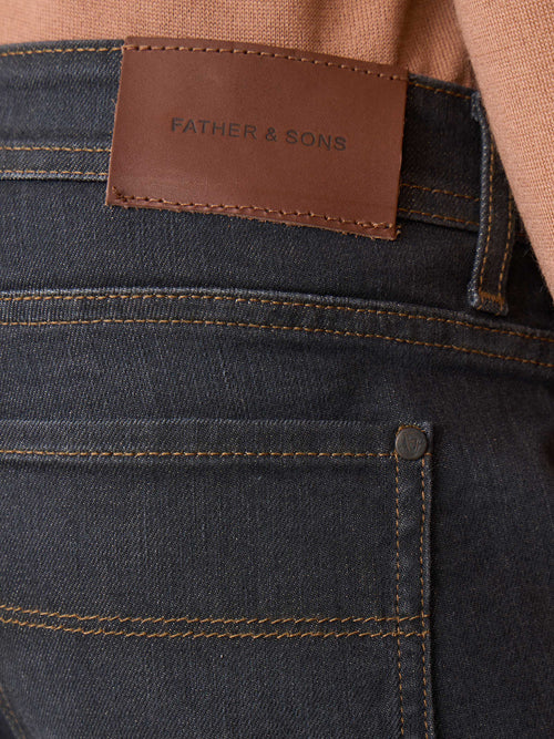Jean Jody slim en coton stretch marron - Father & Sons - 3