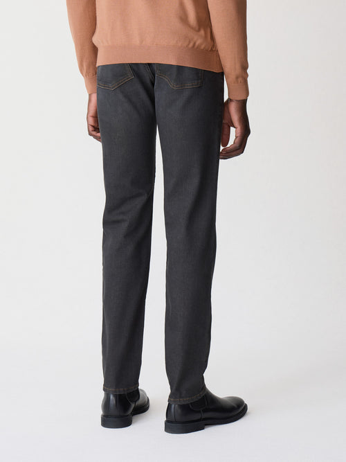 Jean Jody slim en coton stretch marron - Father & Sons - 2