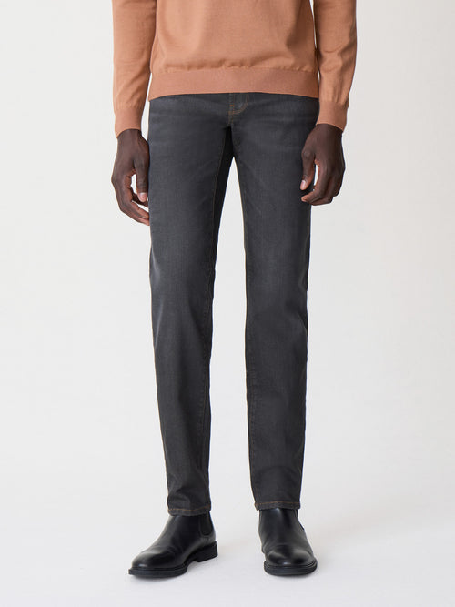 Jean Jody slim en coton stretch marron - Father & Sons - 1