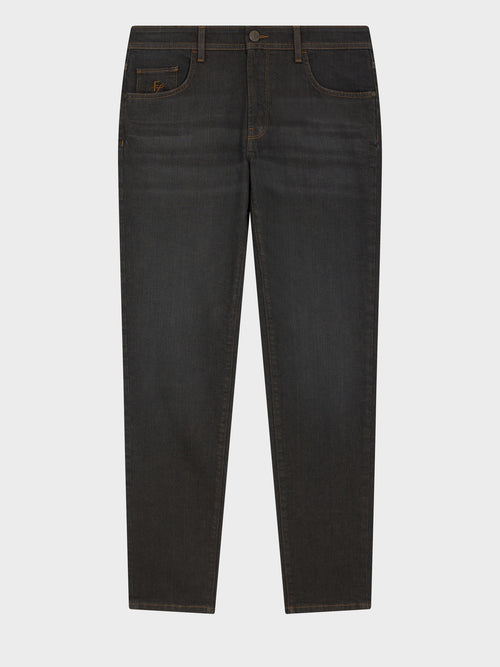 Jean Jody slim en coton stretch marron - Father & Sons - 4