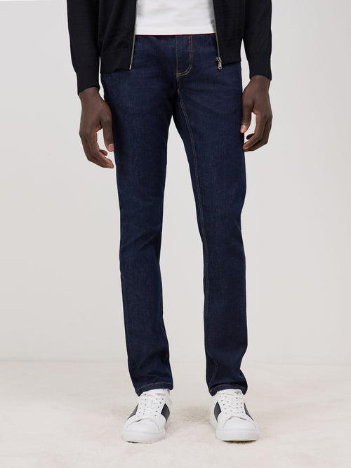 Jean skinny en coton stretch bleu brut - Father & Sons - 1
