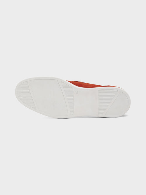 Mocassins en cuir nubuck terracotta - Father & Sons - 3