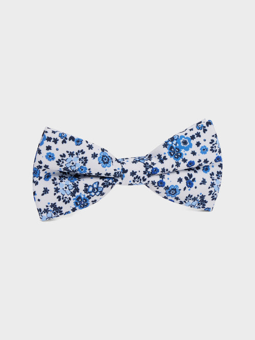 Noeud papillon à motif fleuri bleu cobalt - Father & Sons   -