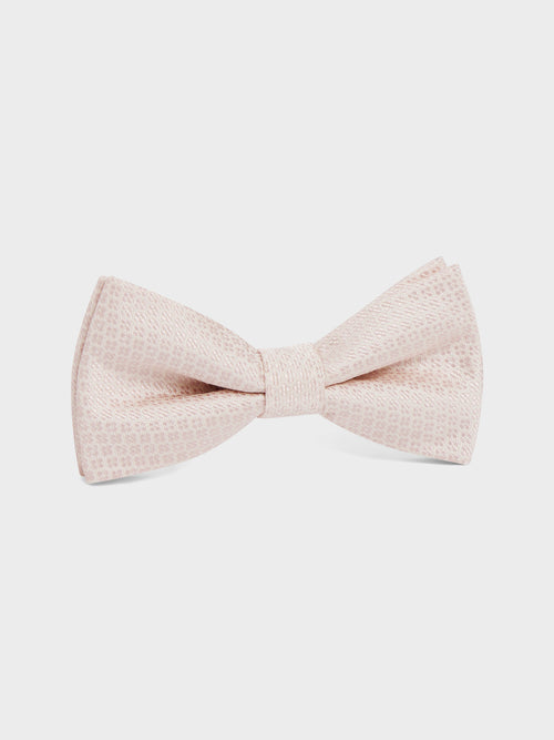 Noeud papillon en soie mélangée à motif rose - Father & Sons - 1