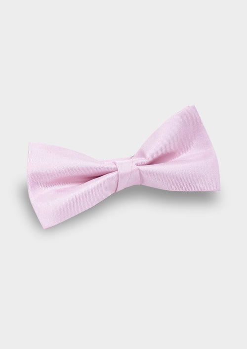 Noeud-papillon en soie unie rose clair - Father & Sons - 1