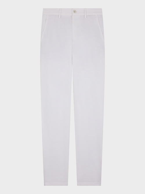 Chino slack slim en coton stretch blanc - Father & Sons - 5