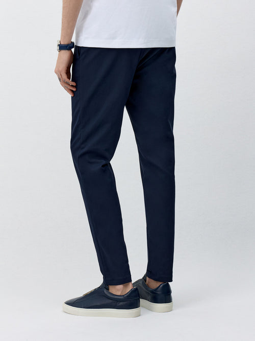 Chino slack skinny 7/8 bleu marine - Father & Sons - 2