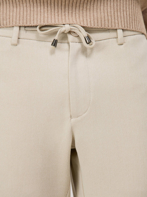 Pantalon casual slack skinny beige - Father & Sons - 3